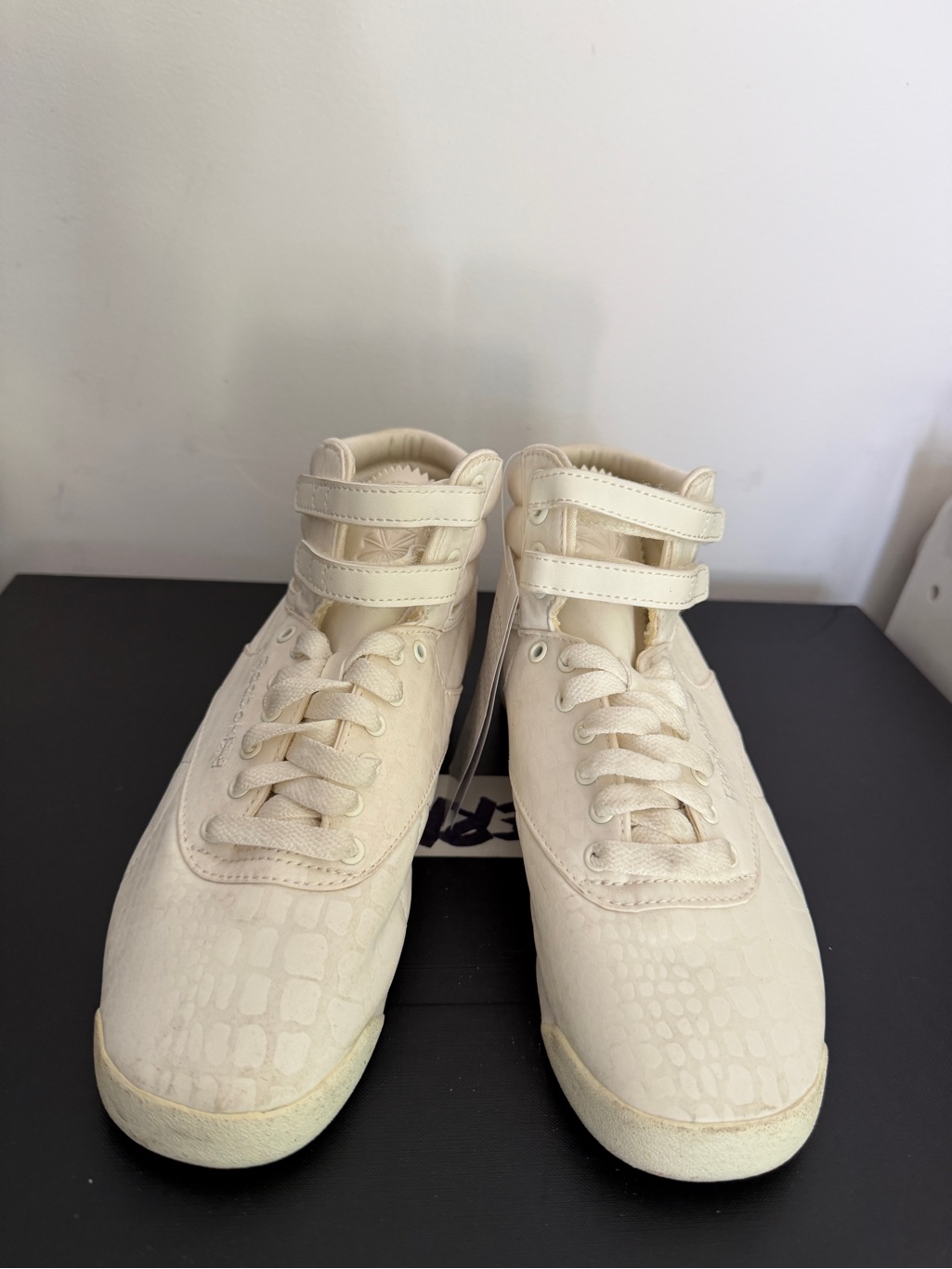 Reebok Freestyle Hi Lux Txt Chalk With Tags